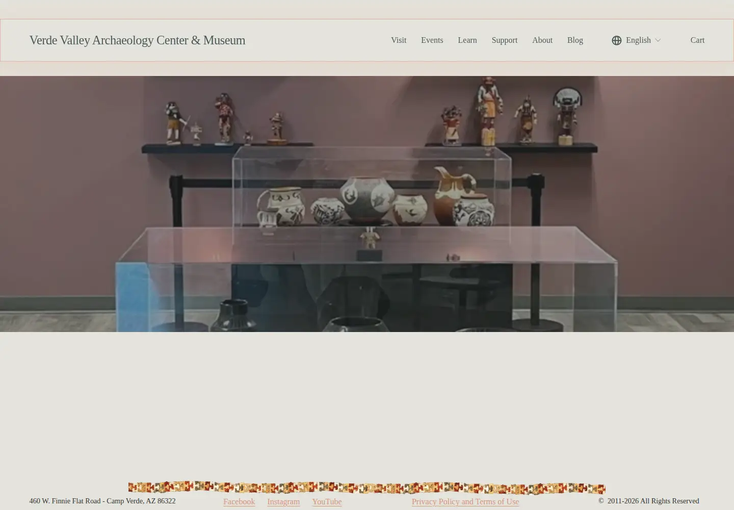 Screenshot of verdevalleyarchaeology.org