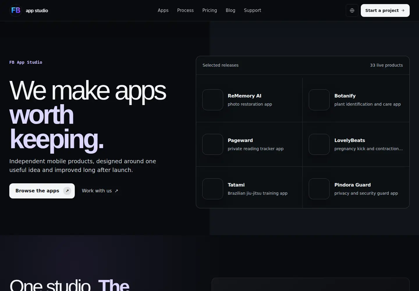 Screenshot of fbappstudio.com