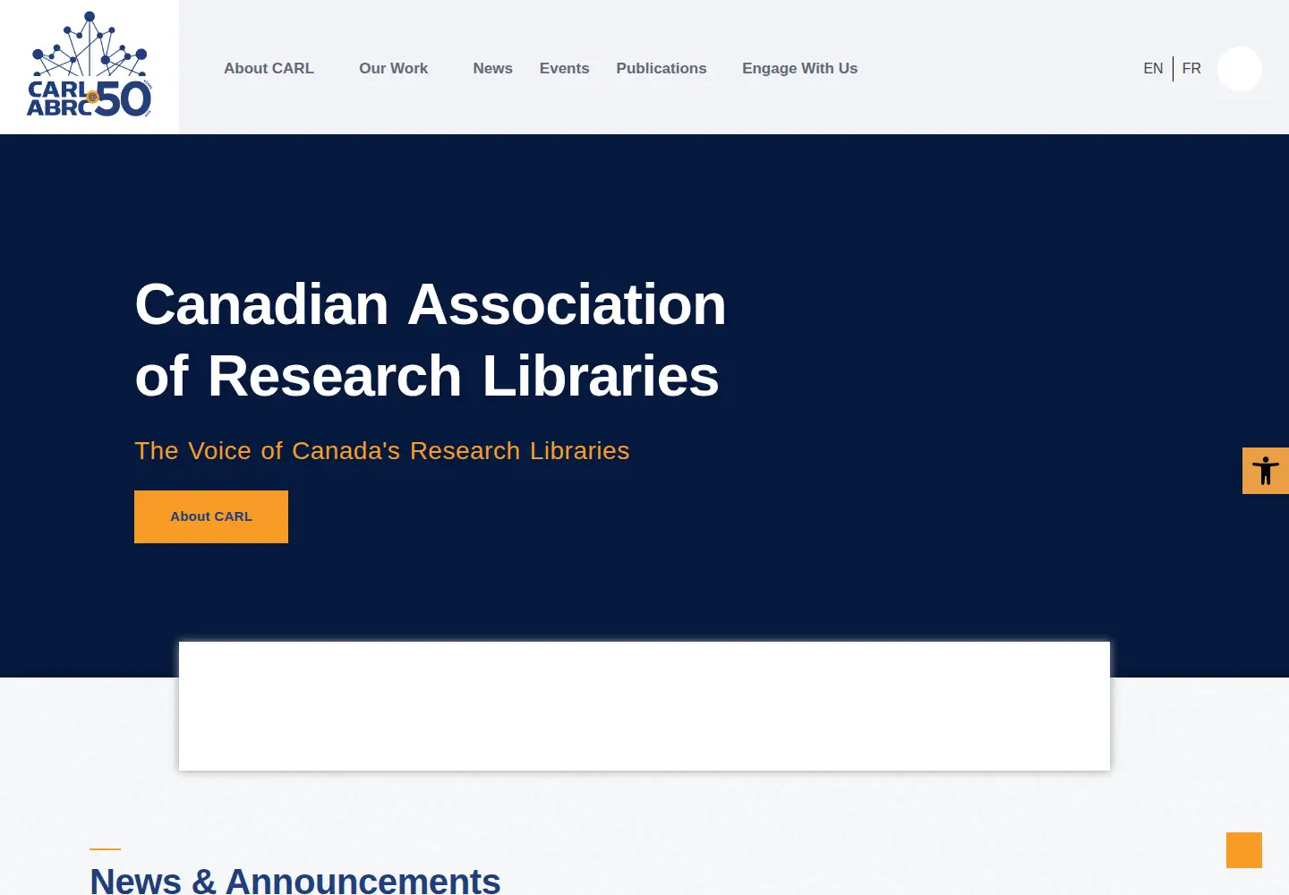 Screenshot of carl-abrc.ca