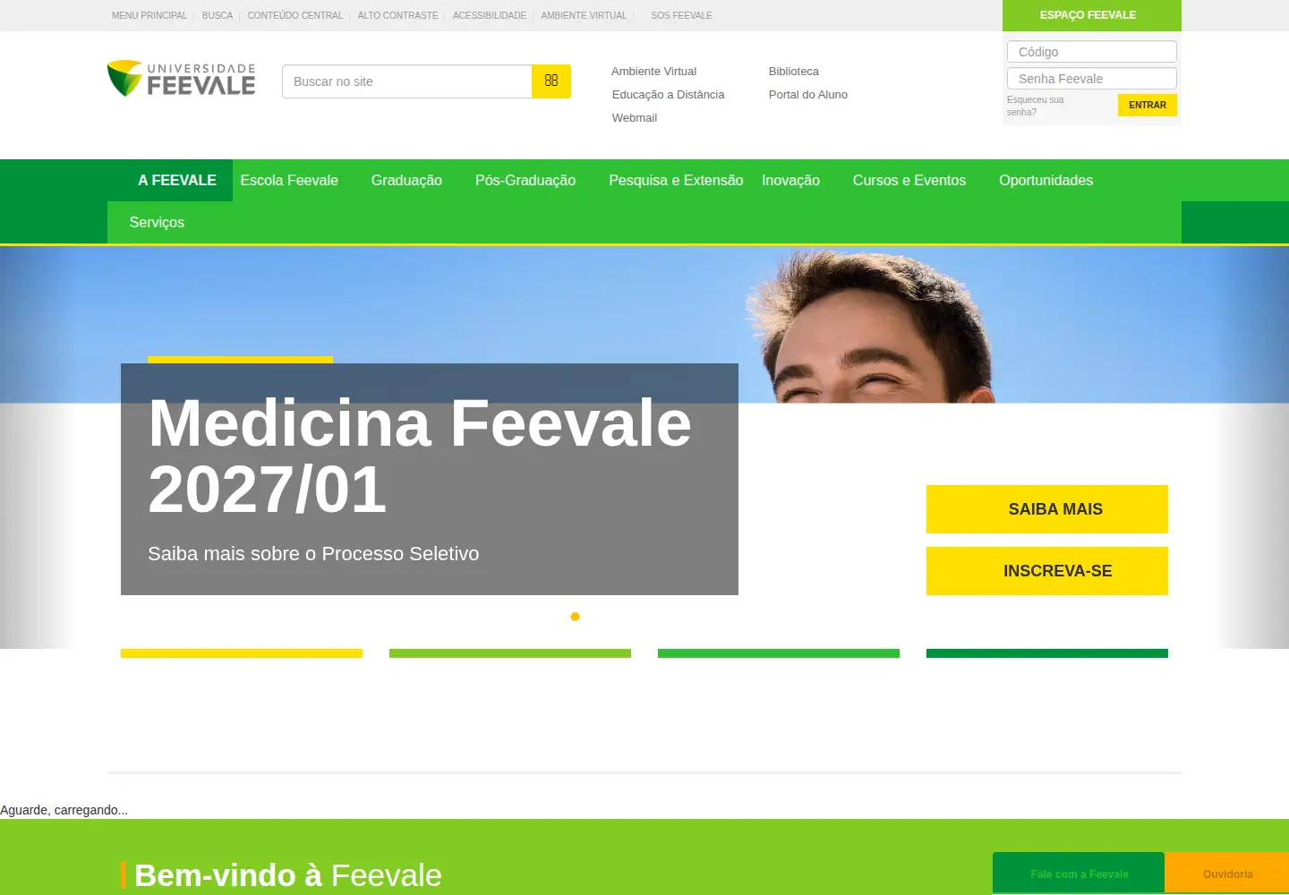 Screenshot of feevale.br