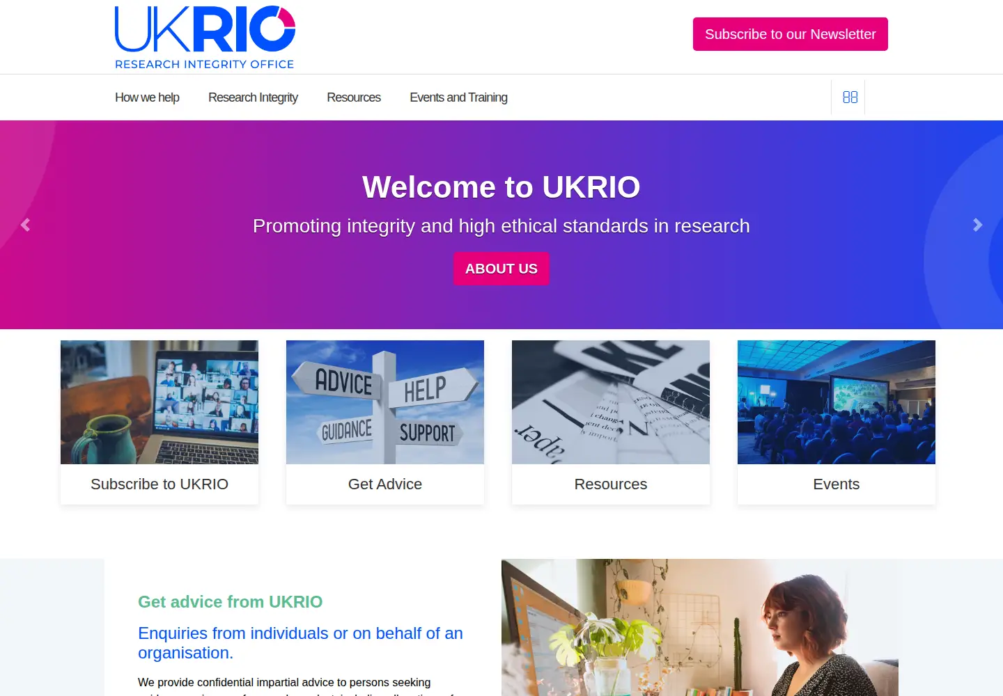 Screenshot of ukrio.org