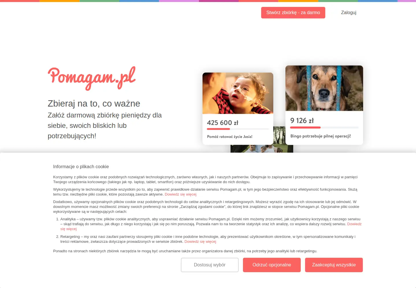 Screenshot of pomagam.pl