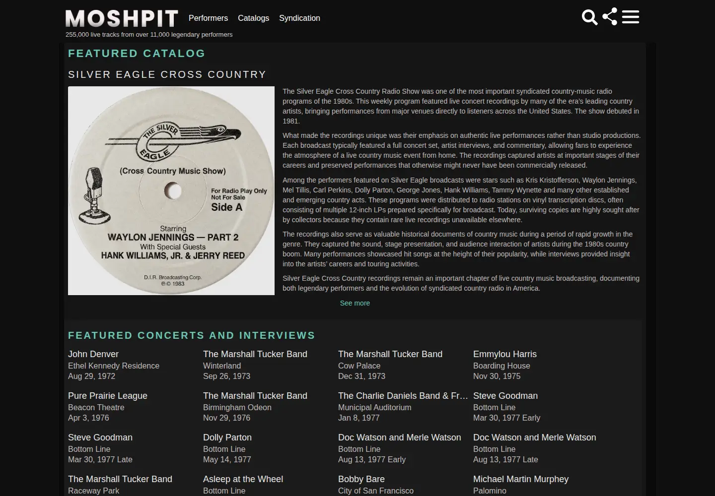 Screenshot of noisetrade.com