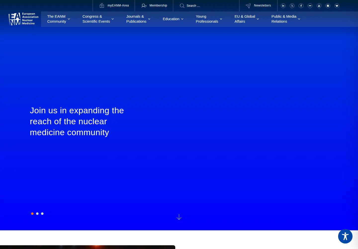 Screenshot of eanm.org