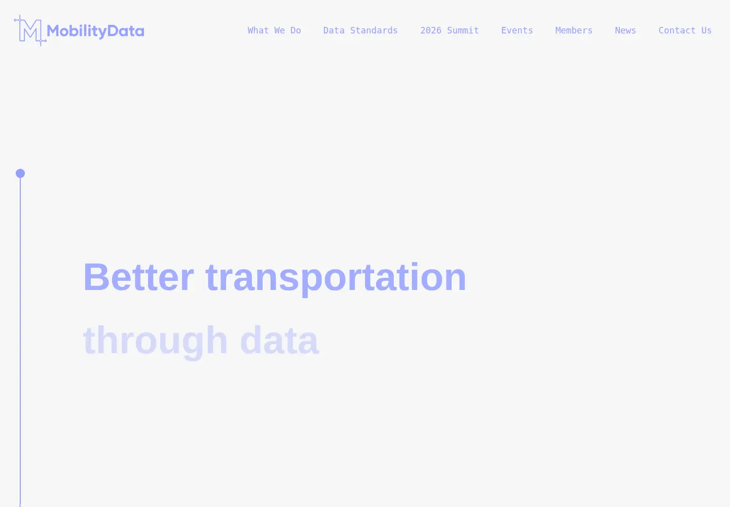 Screenshot of mobilitydata.org