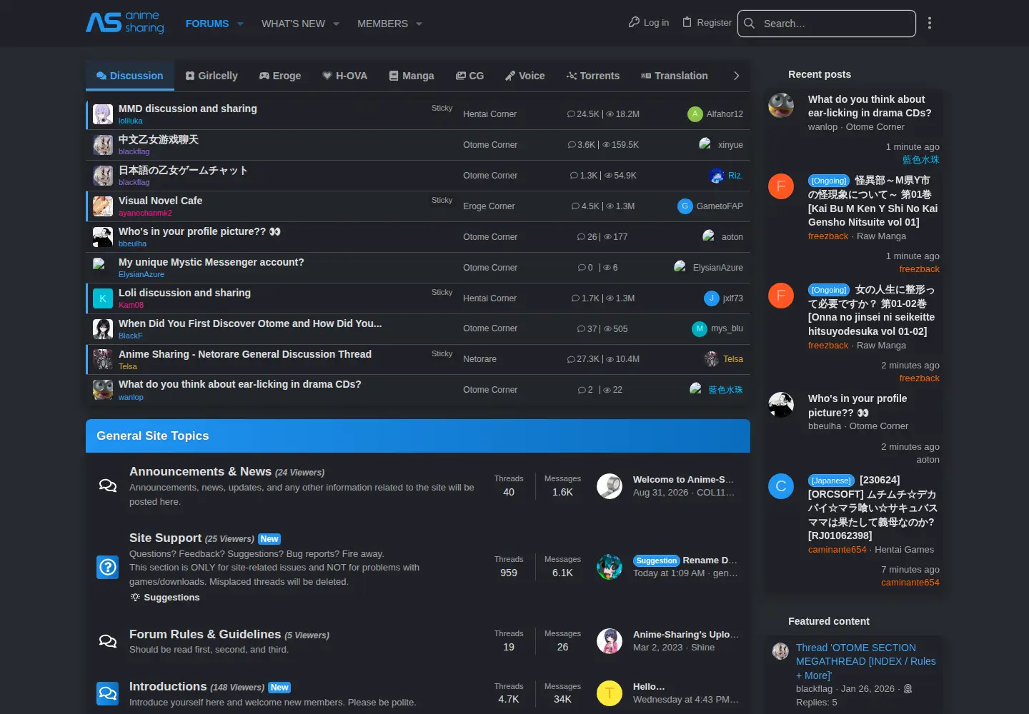 Screenshot of anime-sharing.com