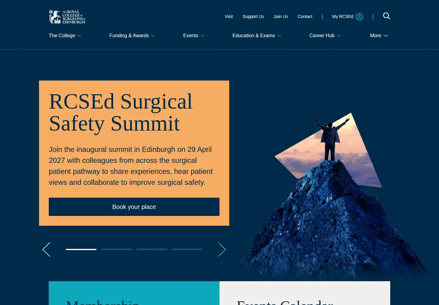Screenshot of rcsed.ac.uk