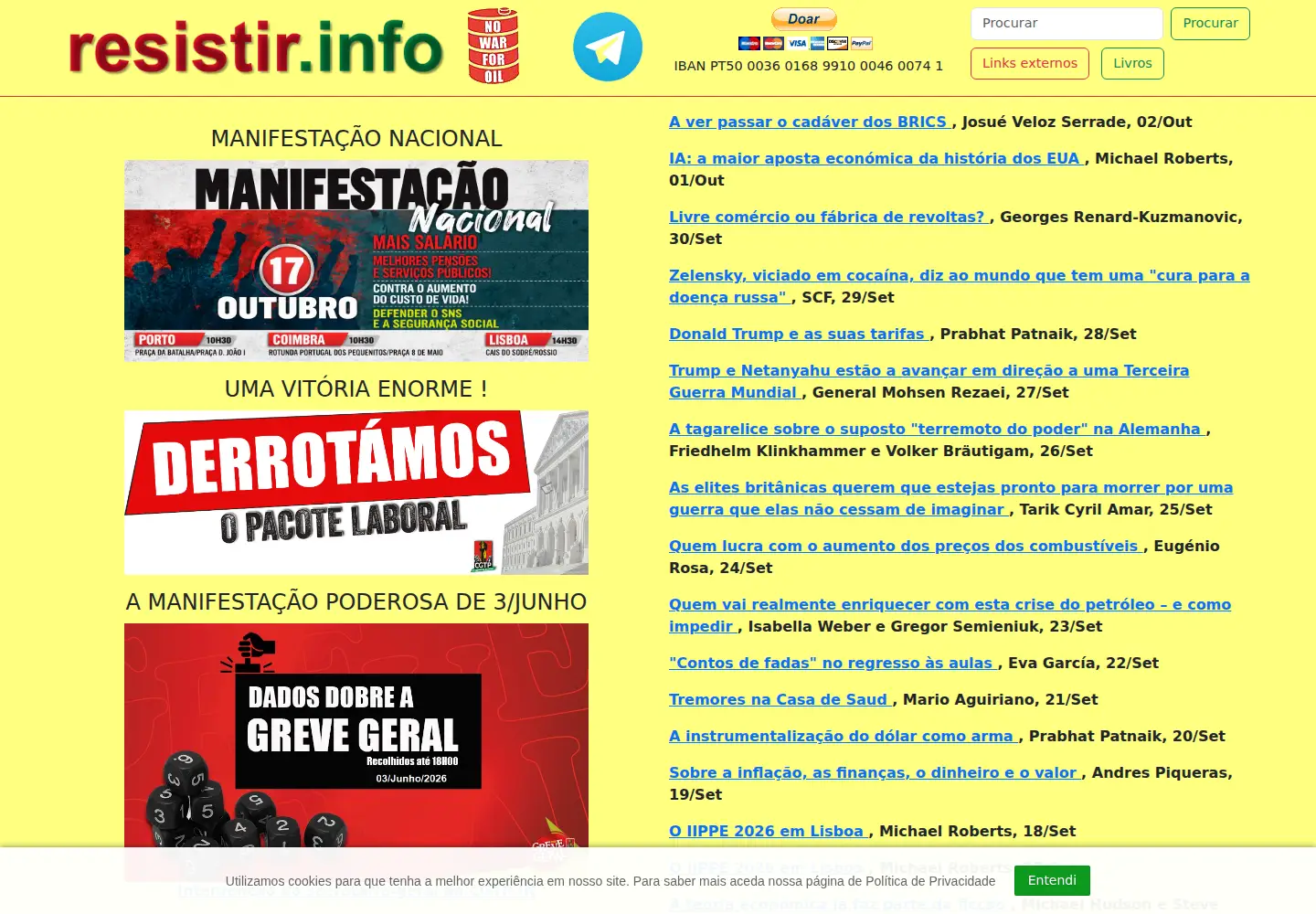 Screenshot of resistir.info