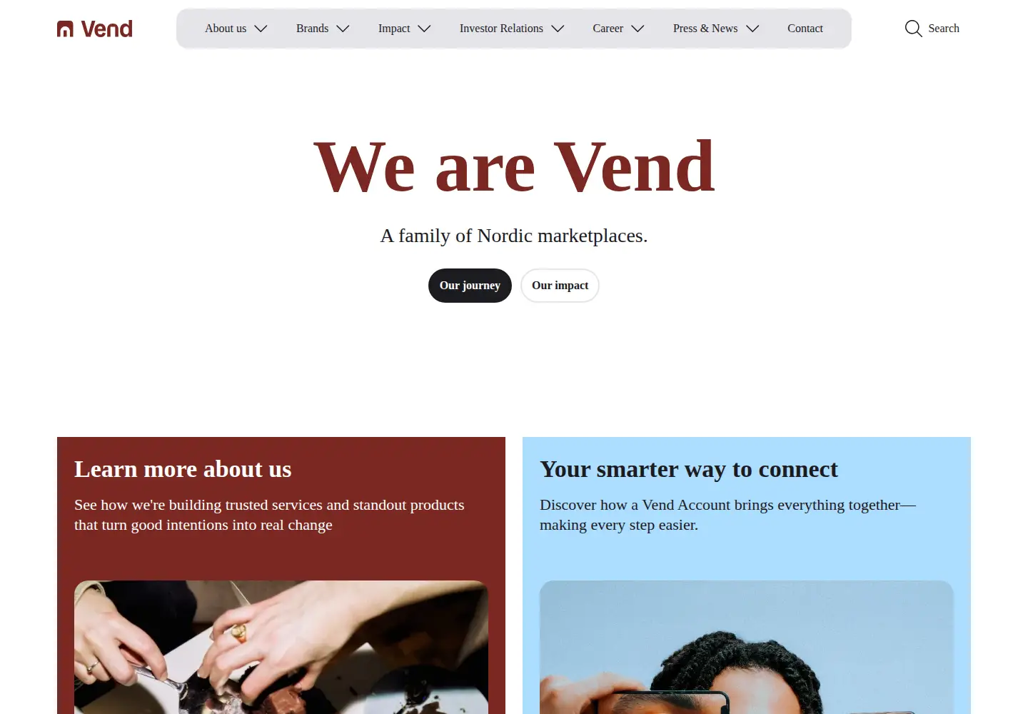 Screenshot of vend.com