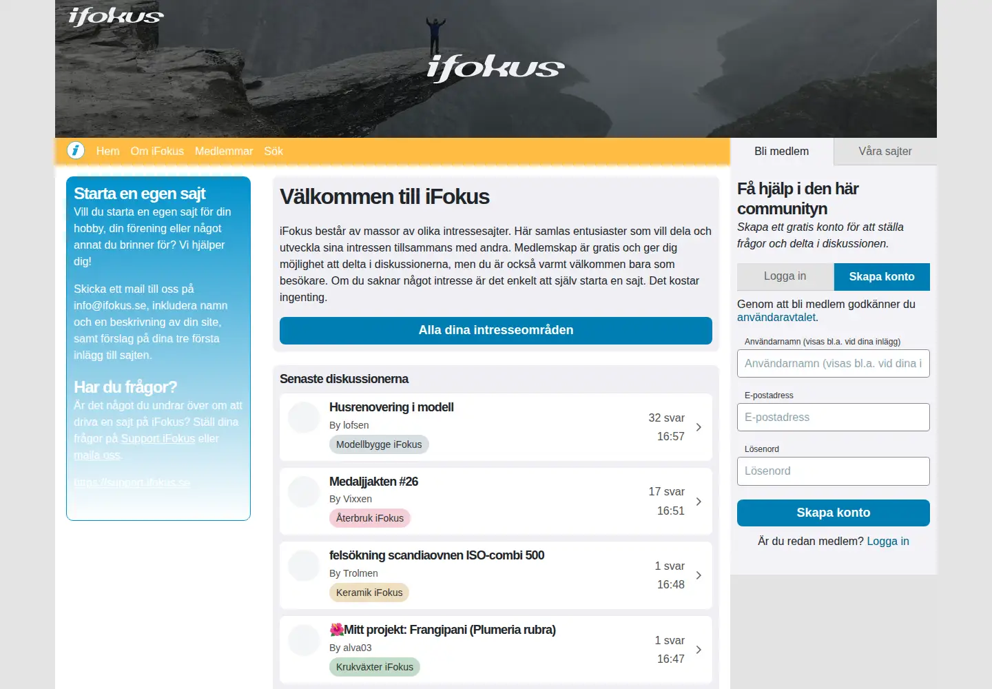 Screenshot of ifokus.se