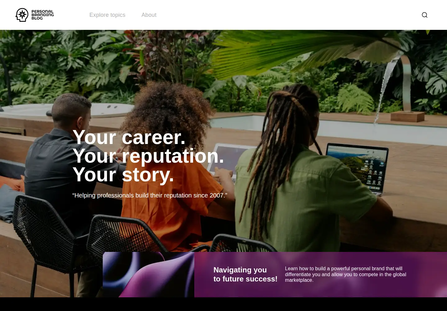 Screenshot of personalbrandingblog.com