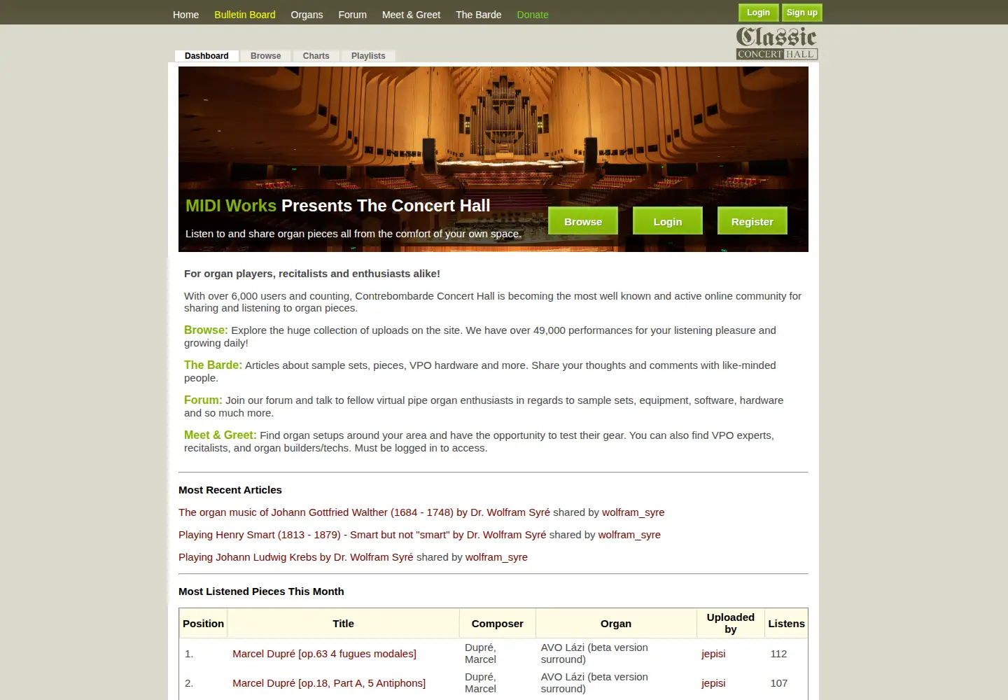 Screenshot of contrebombarde.com