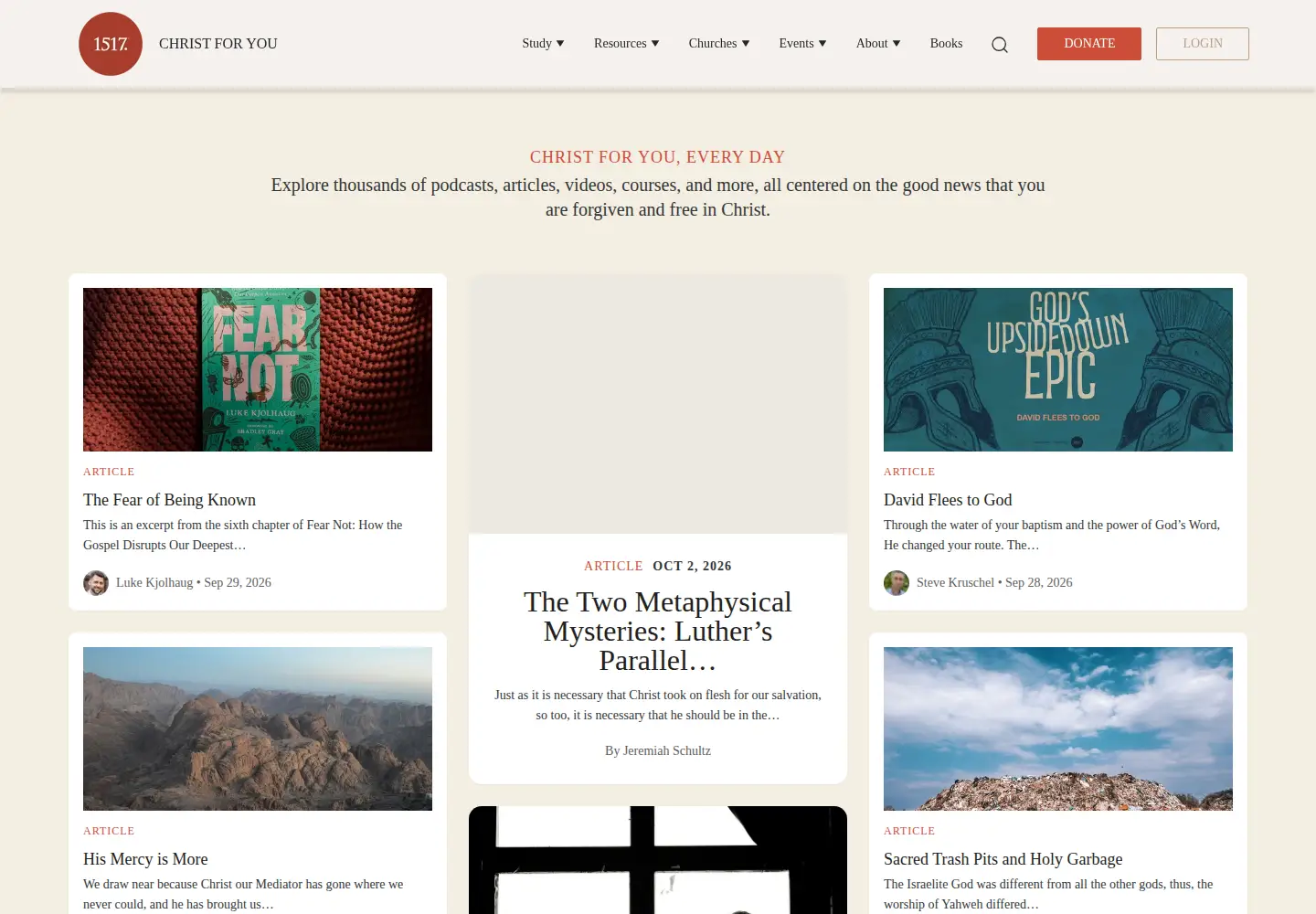 Screenshot of 1517.org