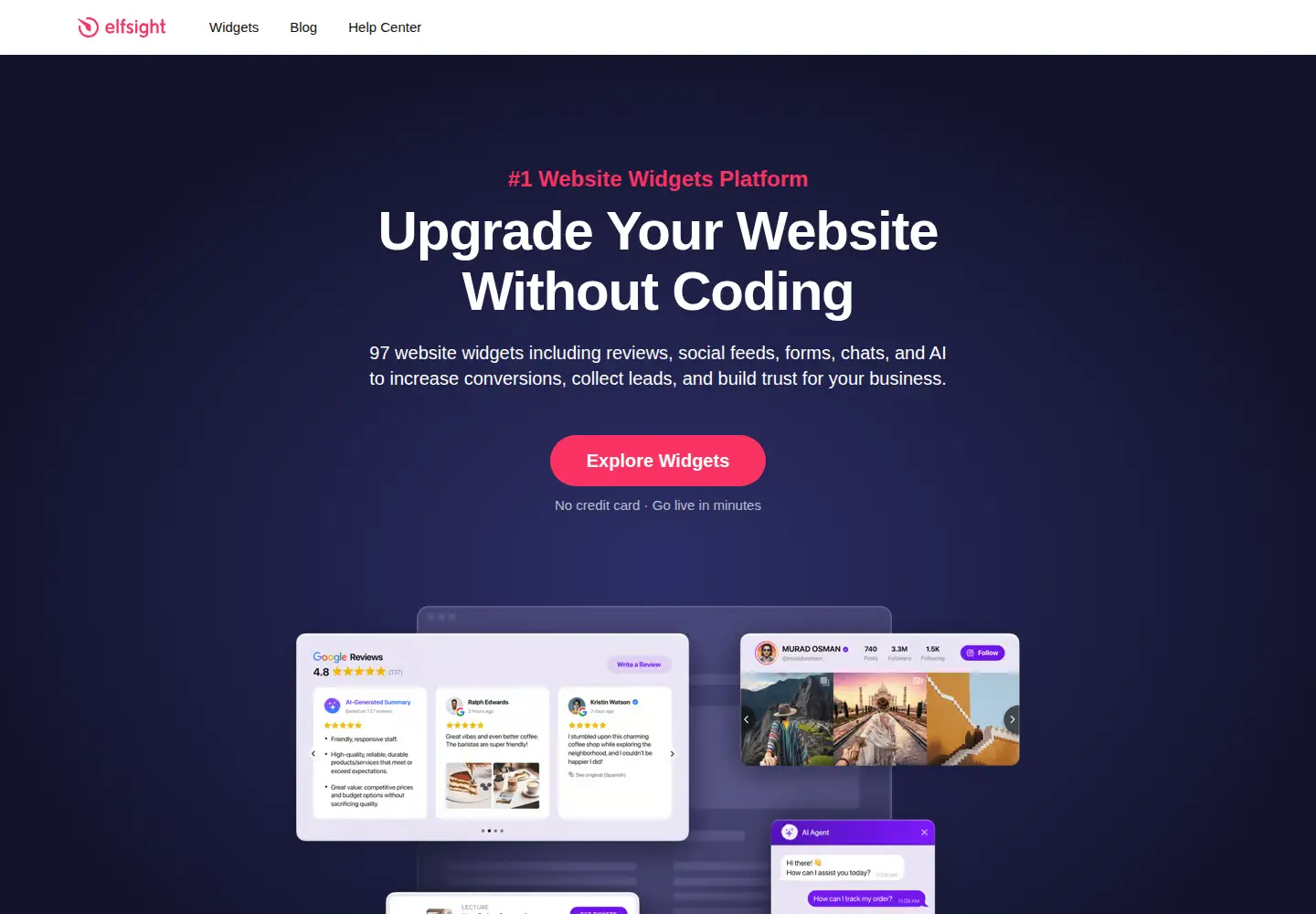 Screenshot of elfsight.com