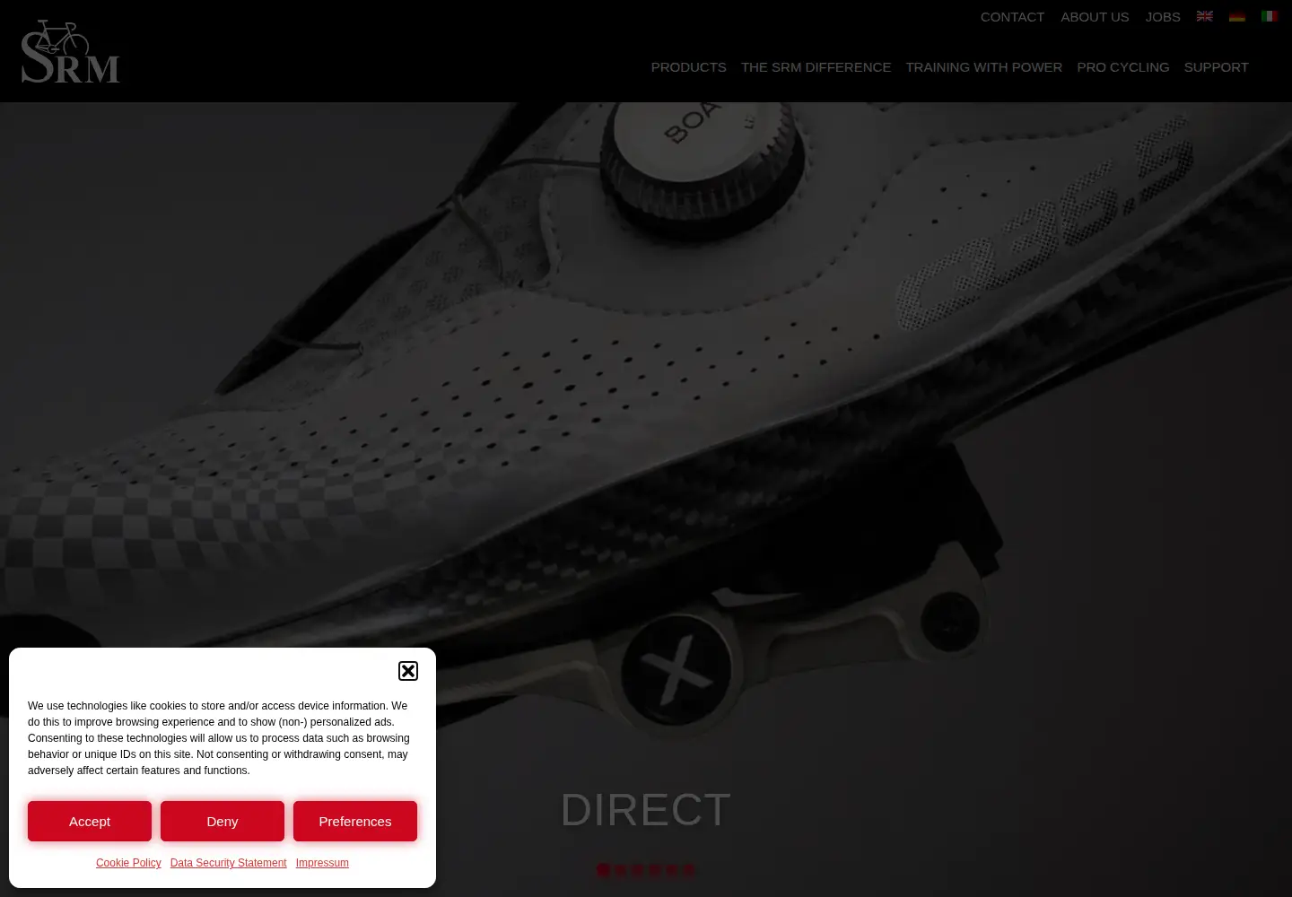 Screenshot of srm.de