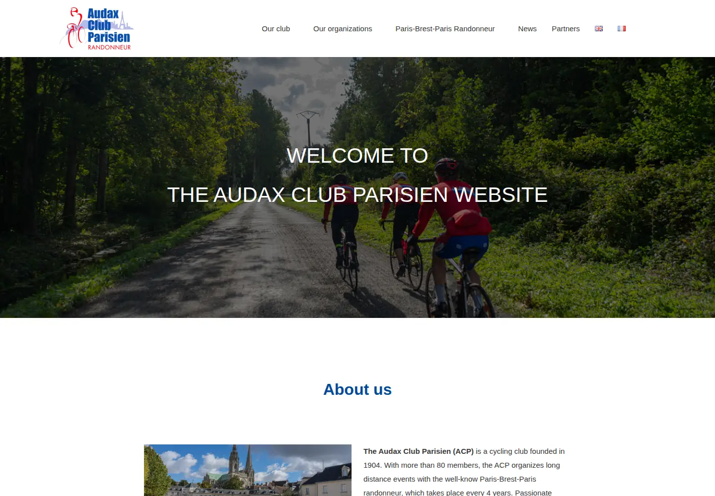 Screenshot of audax-club-parisien.com