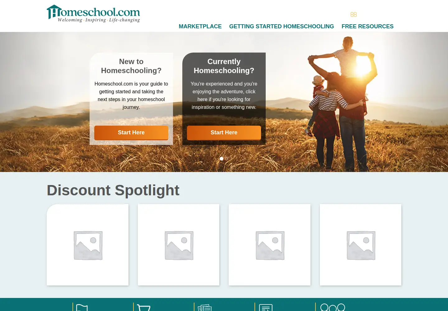 Screenshot of homeschool.com