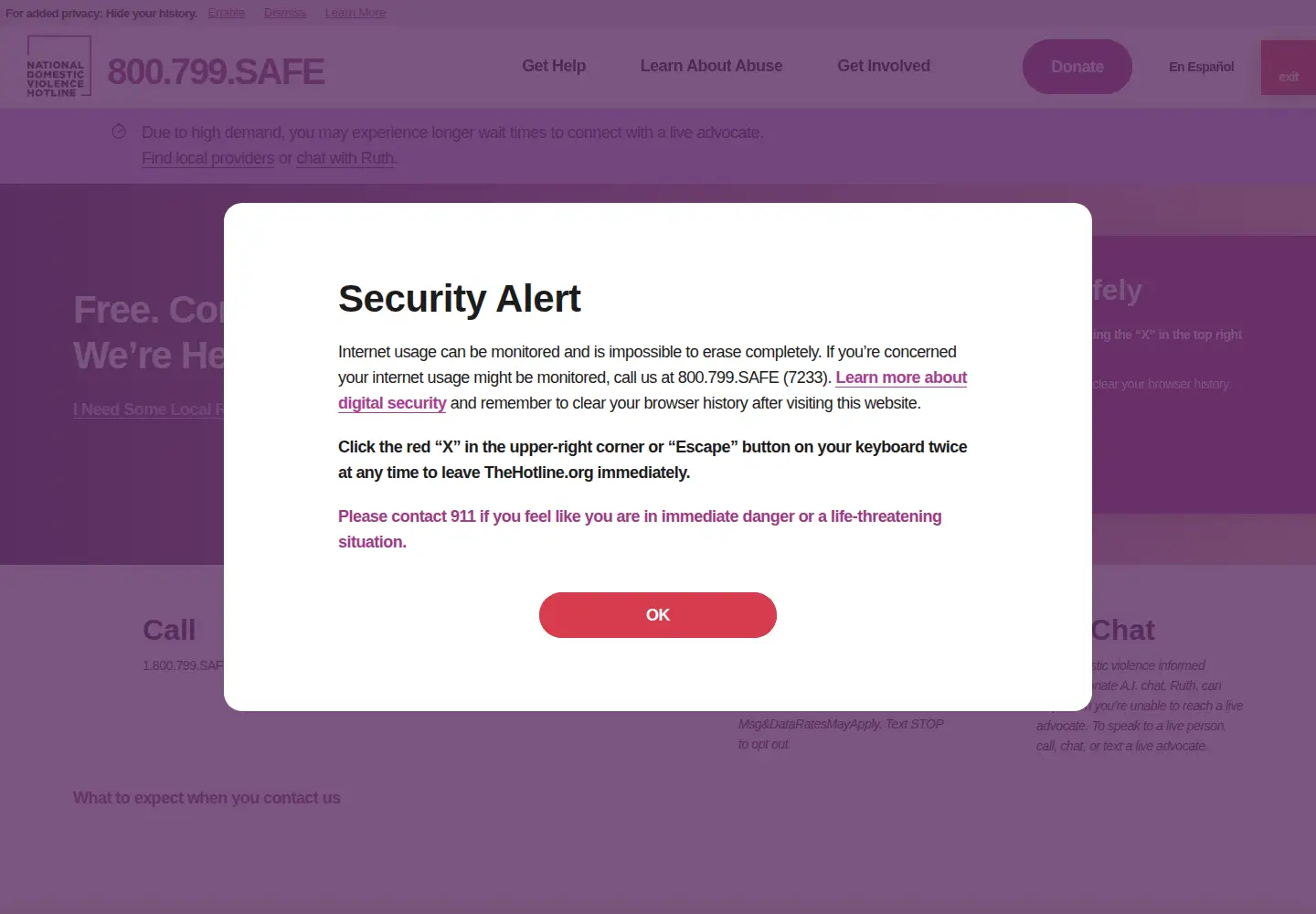Screenshot of ndvh.org