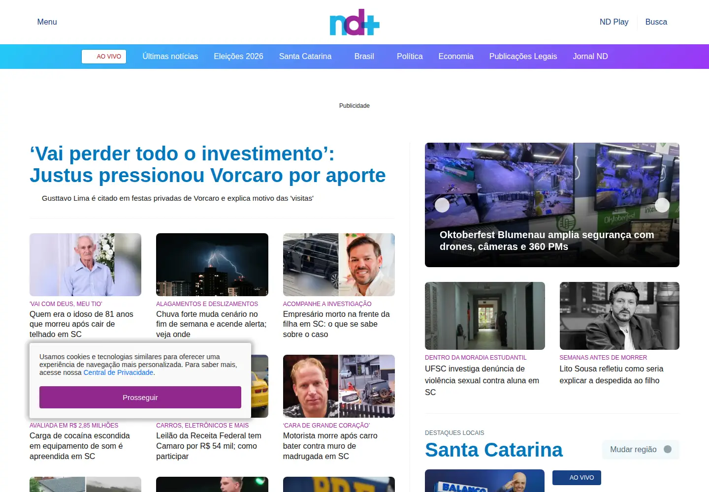 Screenshot of ndmais.com.br