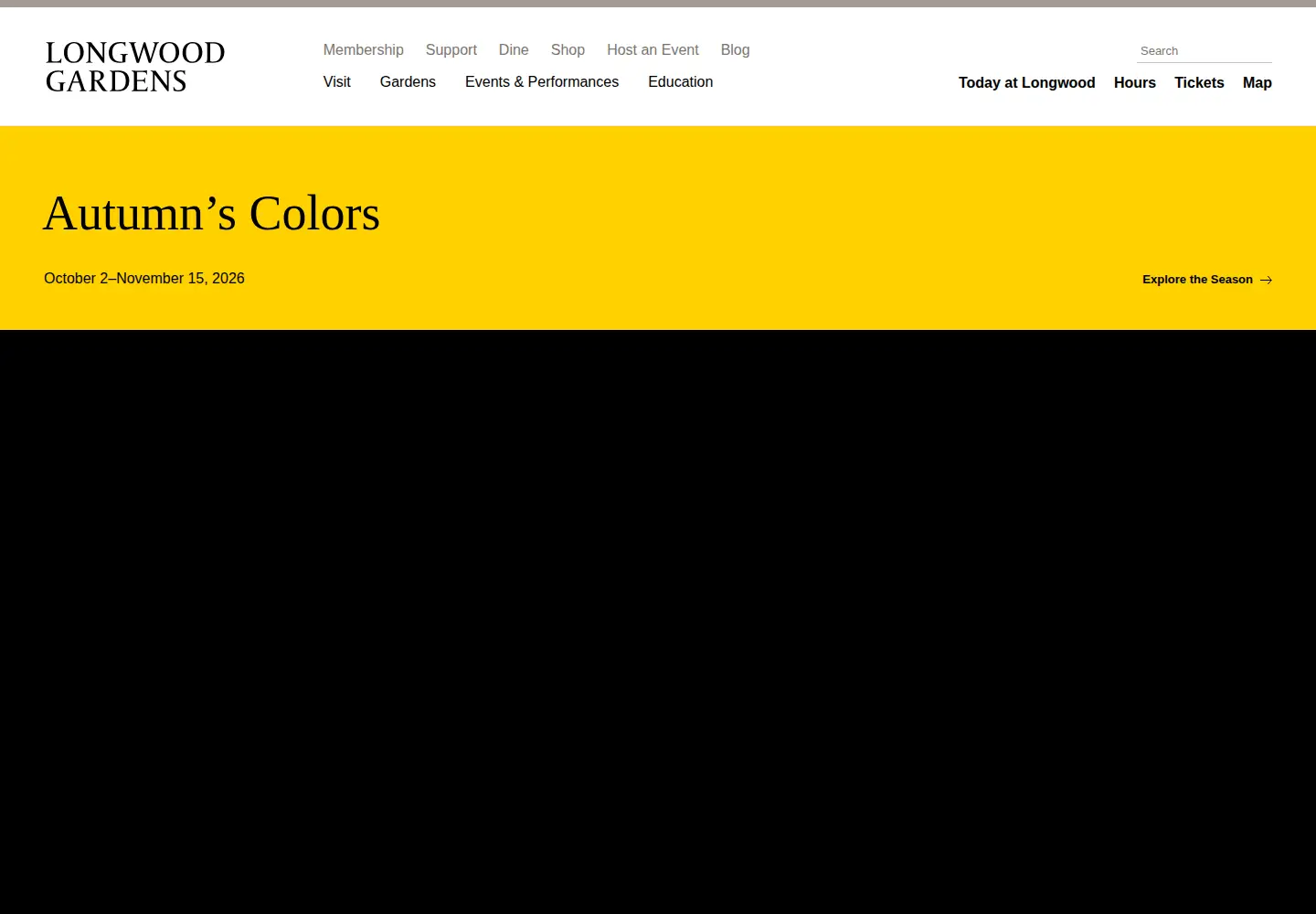 Screenshot of longwoodgardens.org