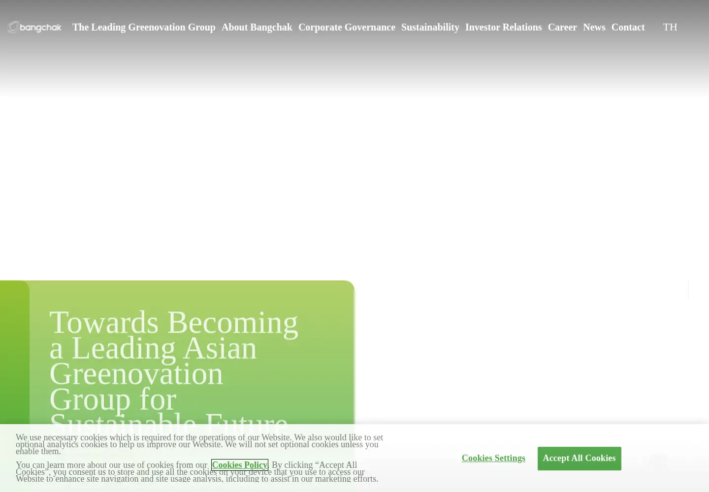 Screenshot of bangchak.co.th