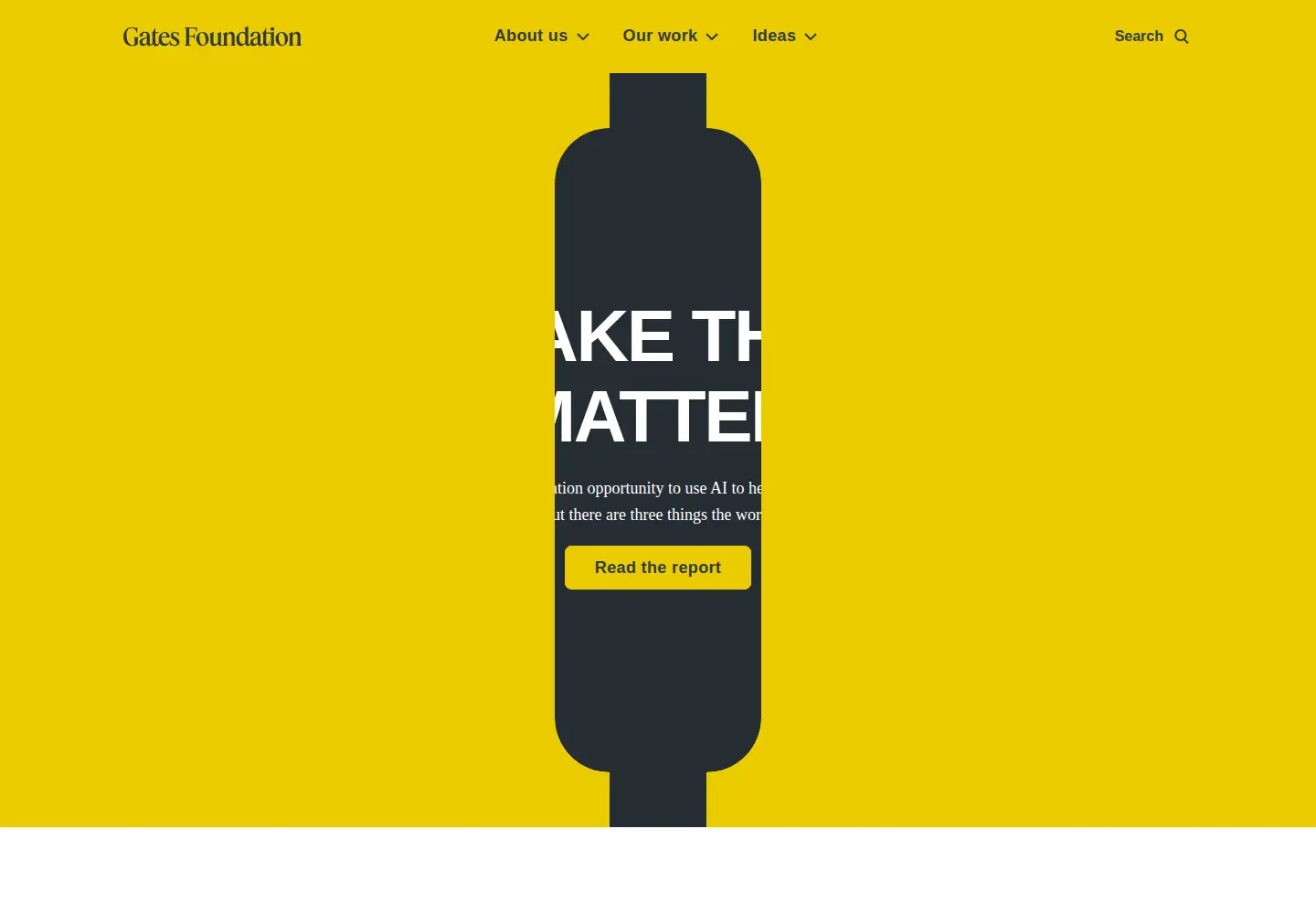 Screenshot of gatesfoundation.org
