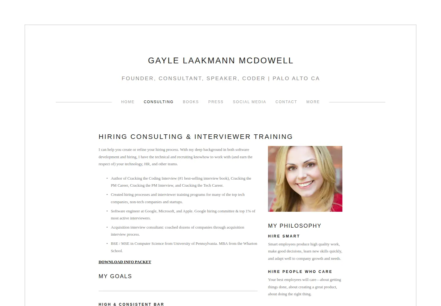 Screenshot of careercup.com