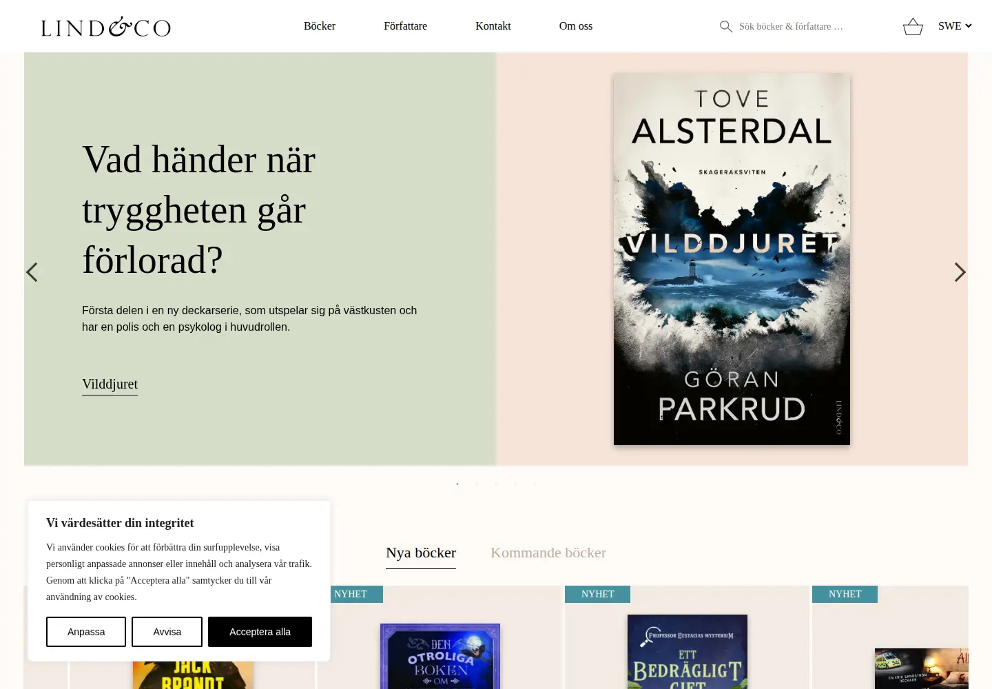 Screenshot of lindco.se