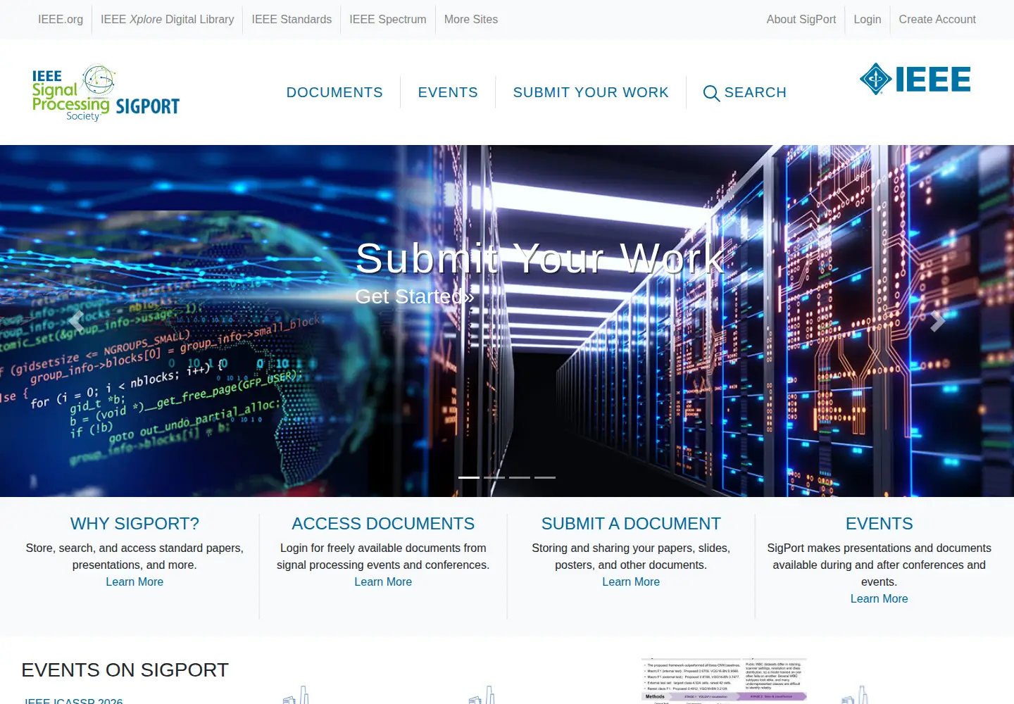 Screenshot of sigport.org