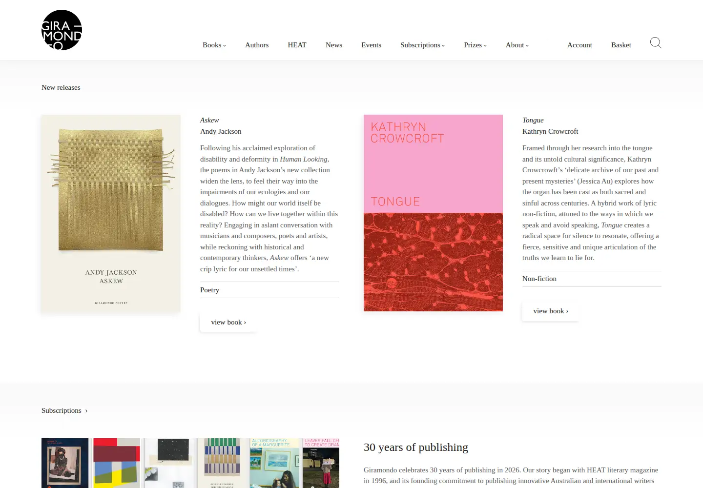 Screenshot of giramondopublishing.com