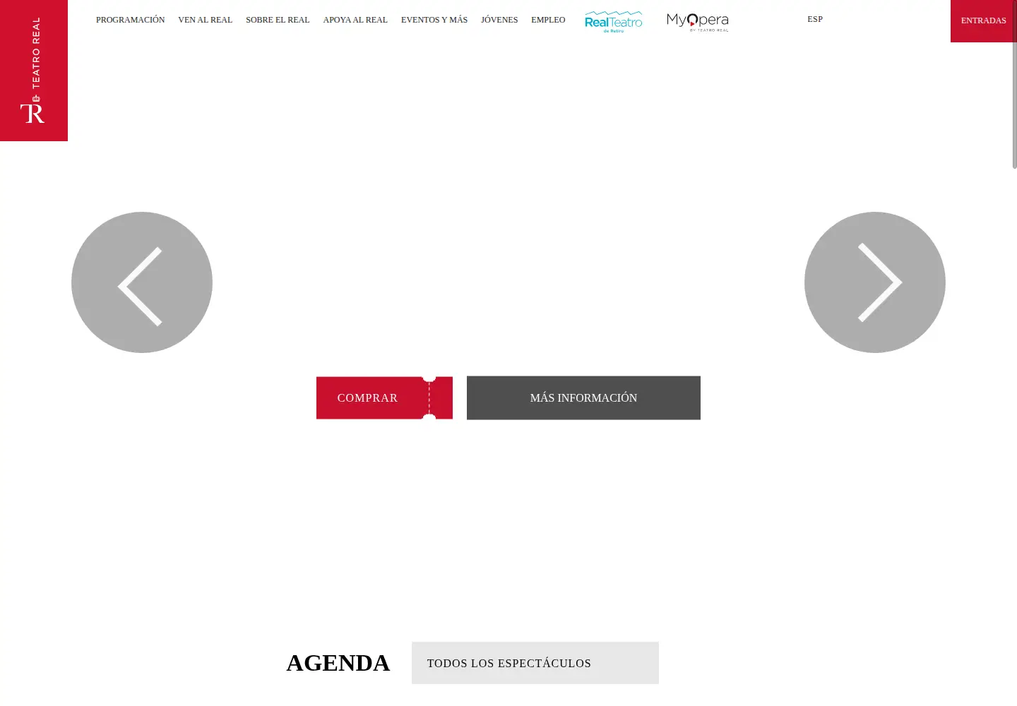 Screenshot of teatroreal.es