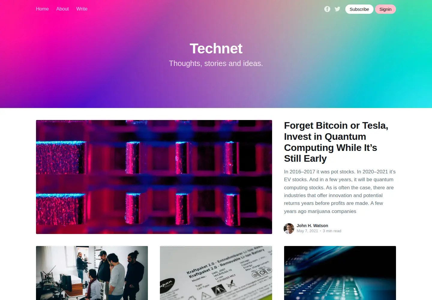 Screenshot of technetbloggers.de