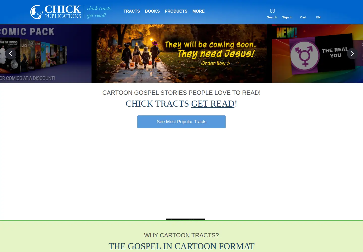 Screenshot of chick.com