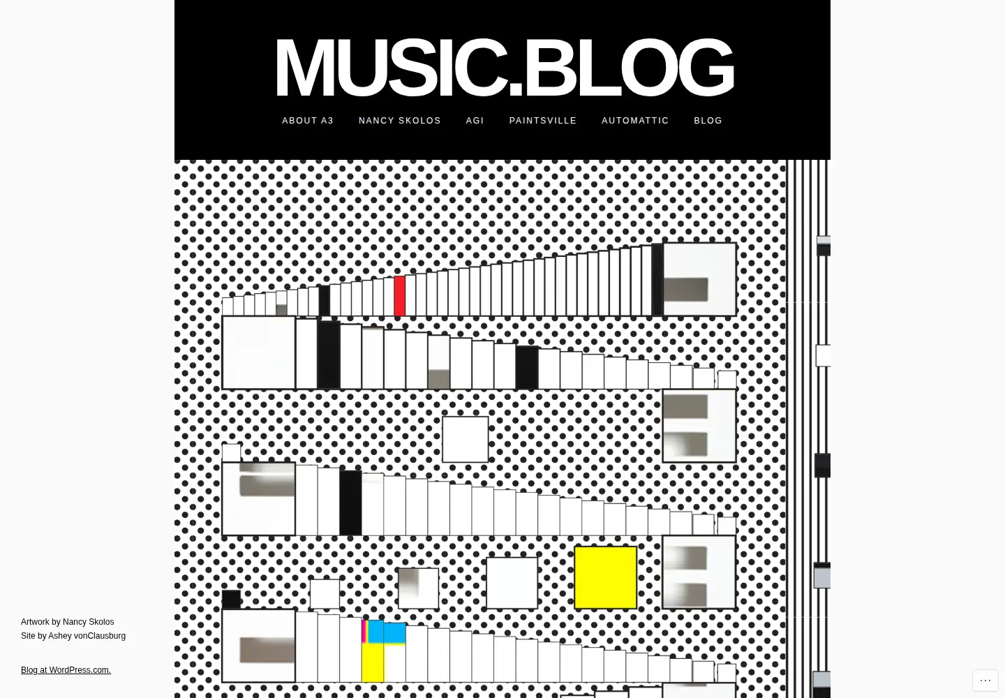 Screenshot of music.blog