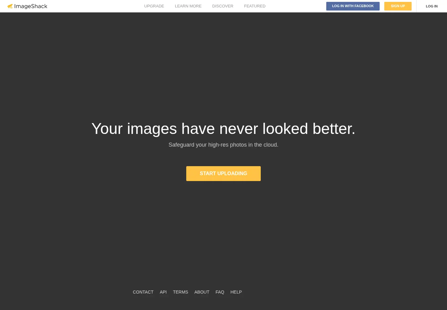 Screenshot of imageshack.us