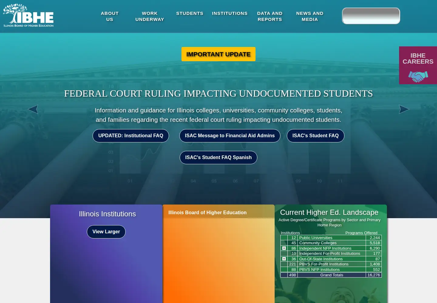 Screenshot of ibhe.org
