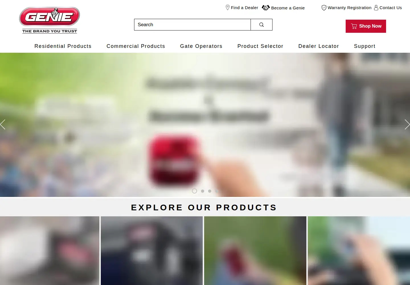 Screenshot of geniecompany.com