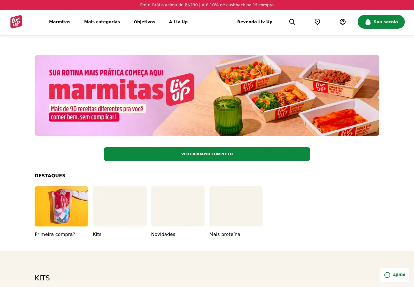 Screenshot of livup.com.br