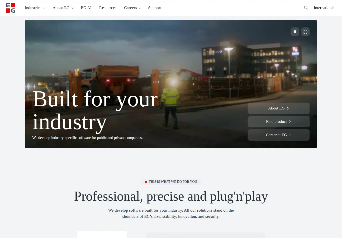 Screenshot of egsoftware.com