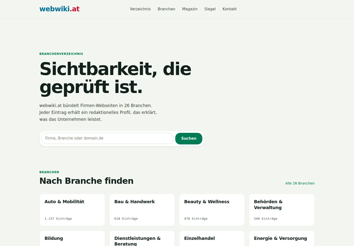 Screenshot of webwiki.at
