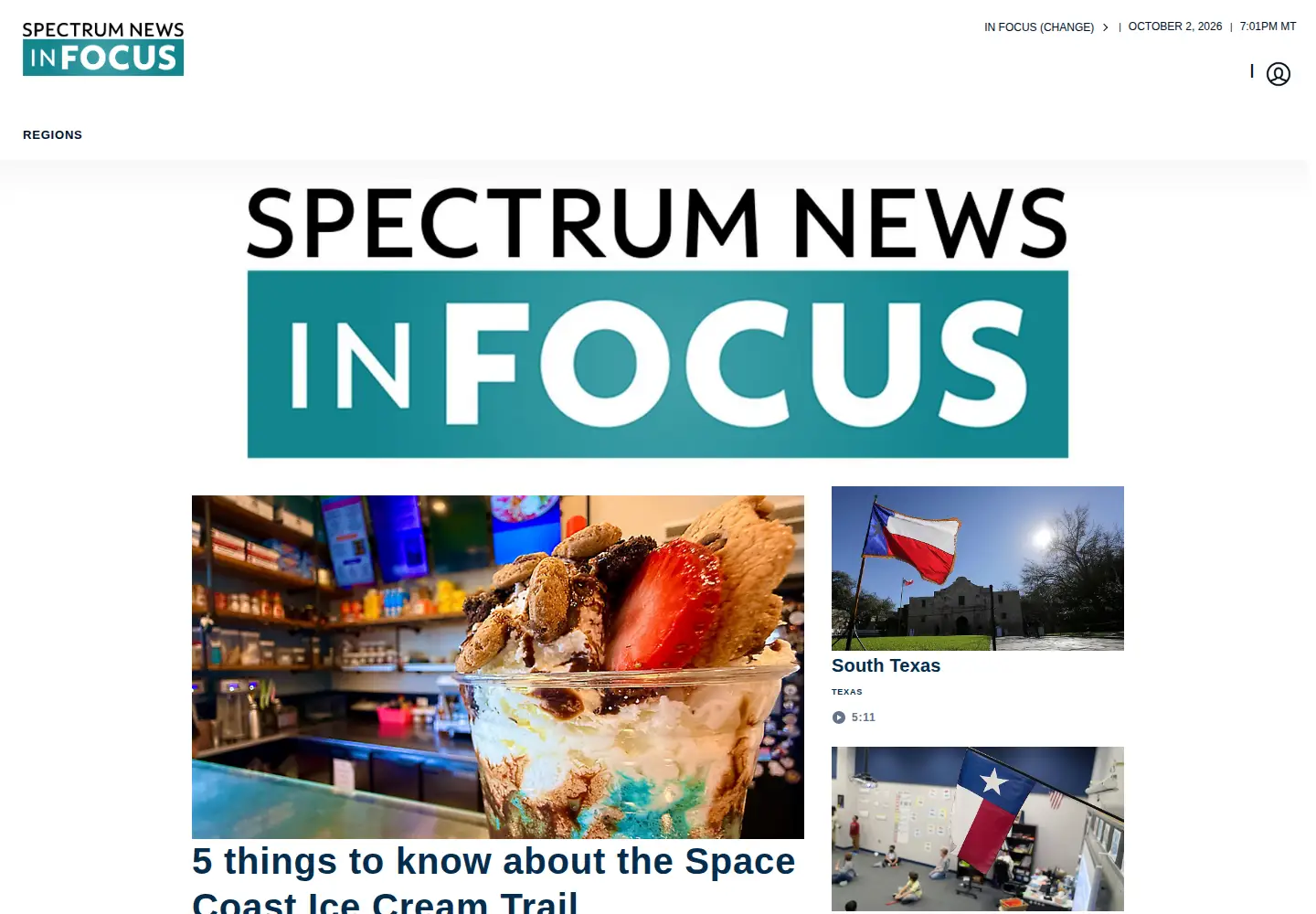 Screenshot of spectruminfocus.com