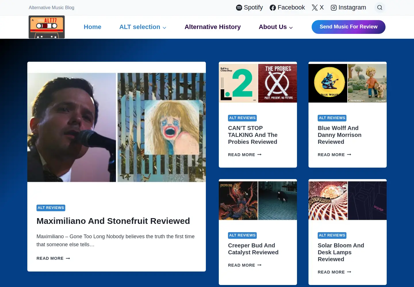 Screenshot of alt77.com