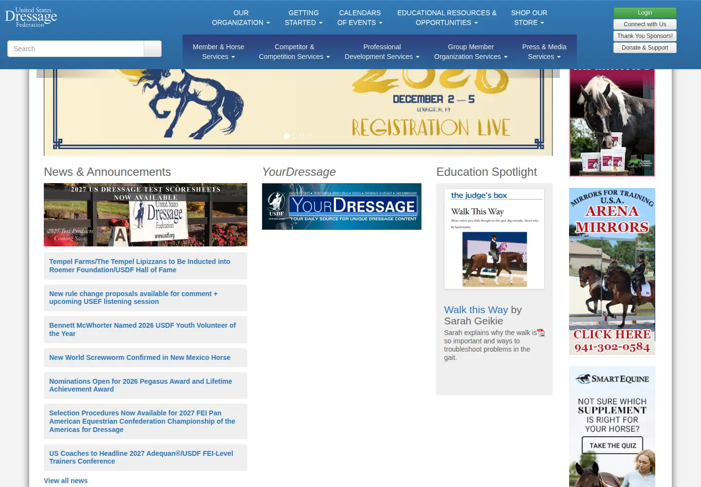 Screenshot of usdf.org