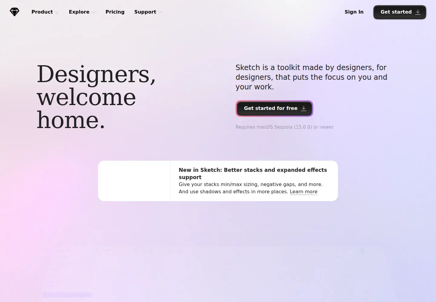 Screenshot of sketch.com