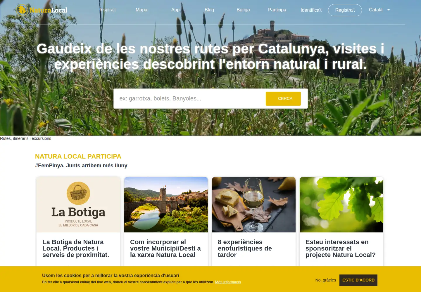 Screenshot of naturalocal.net