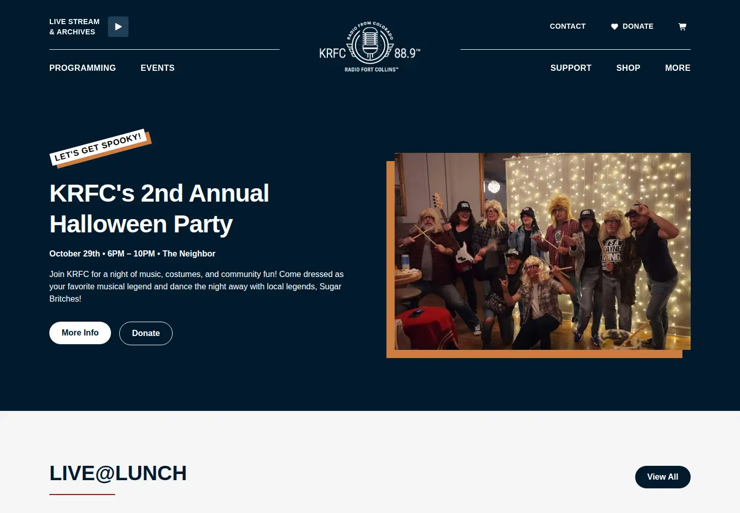 Screenshot of krfcfm.org