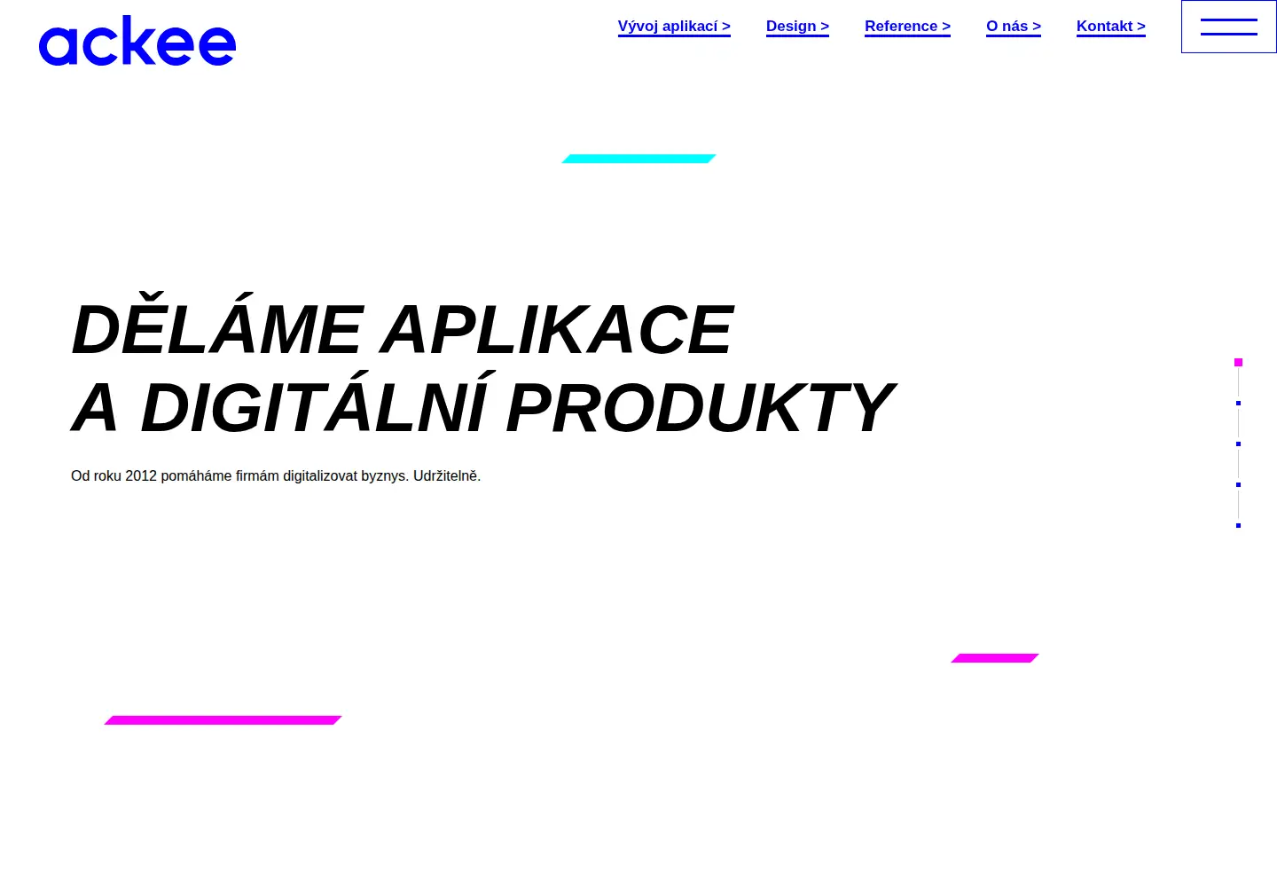 Screenshot of ackee.cz