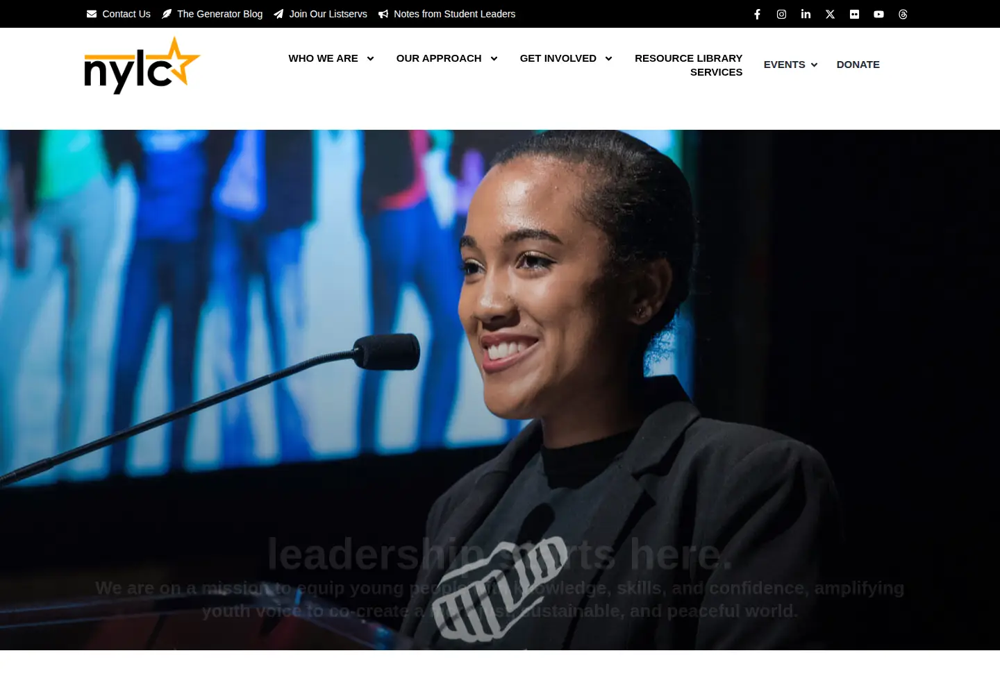 Screenshot of nylc.org