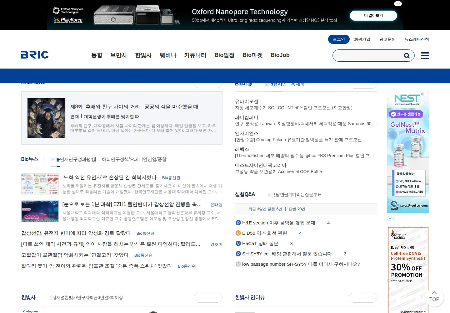 Screenshot of ibric.org