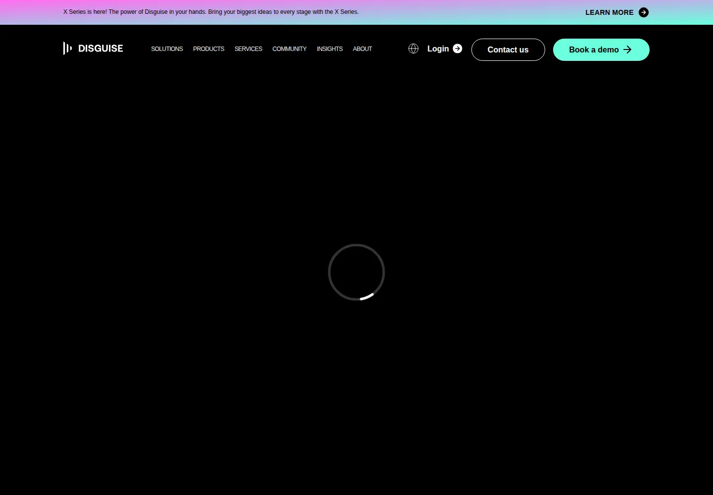 Screenshot of disguise.one